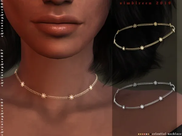 Alpha Celestial Necklace Christopher067 by christopher067 - The Sims 4 Custom Content