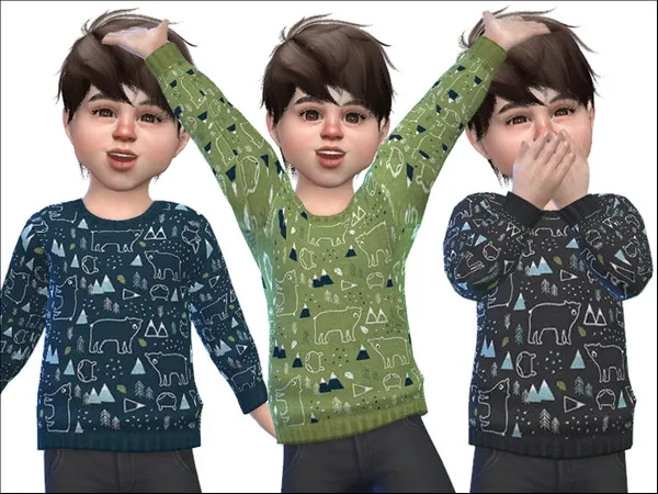 Maxis Match Sweater for Toddler Boys 01 EP Cats and Dogs needed - The Sims 4 Custom Content