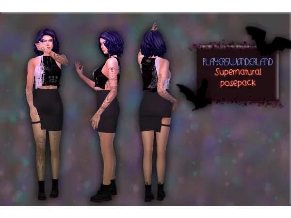 Maxis Match Supernatural Posepack Creations by PW - The Sims 4 Custom Content