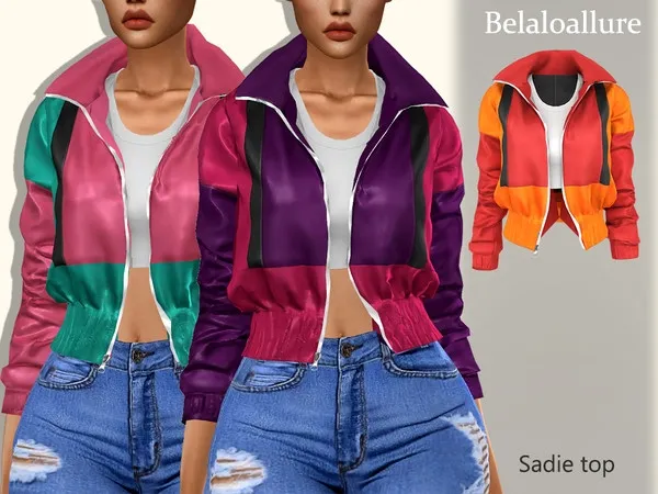 Alpha Belaloallure_Sadie top - The Sims 4 Custom Content