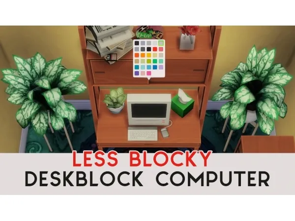 Maxis Match starrysimming less blocky computer - The Sims 4 Custom Content