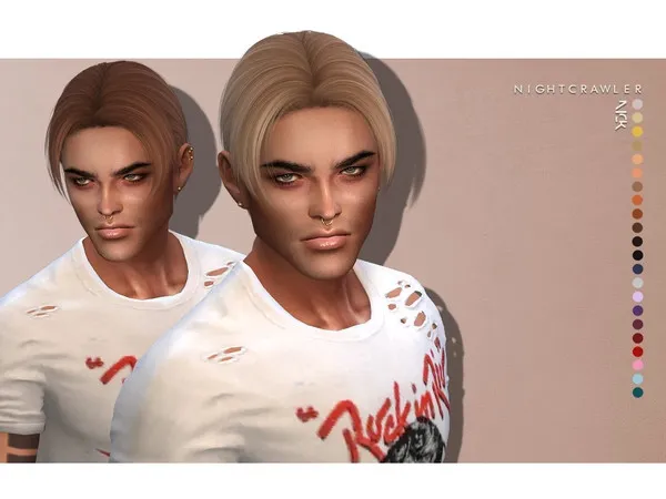 Alpha Nightcrawler Nick (HAIR) - The Sims 4 Custom Content