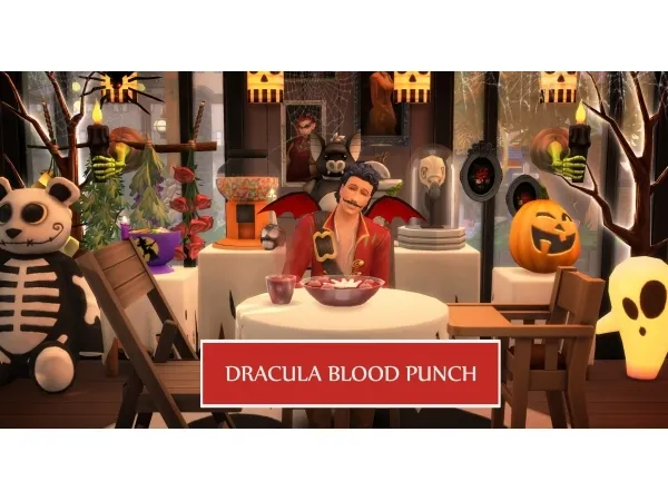Alpha Dracula Blood Drinkable Punch by icemunmun - The Sims 4 Custom Content