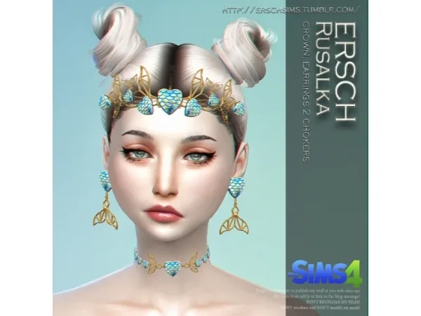 Alpha ERSCH RUSALKA SET FOR by simsfinds - The Sims 4 Custom Content