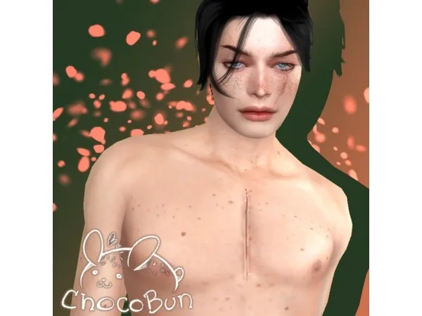 Alpha chocobunsims BODY SCAR 1 - The Sims 4 Custom Content