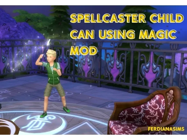 Alpha Spellcaster Child can Using Magic by novalpangestik - The Sims 4 Custom Content