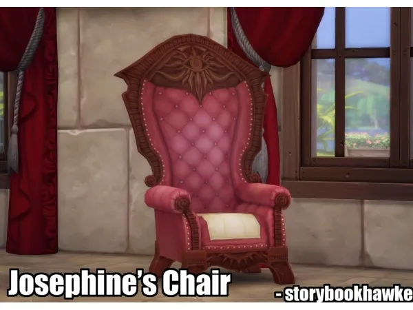 Maxis Match storybookhawke Josephines Connections Chair - The Sims 4 Custom Content