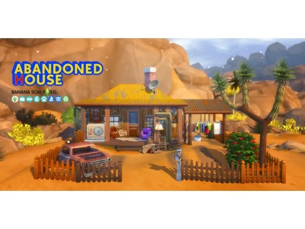 Maxis Match bba som Abandoned house - The Sims 4 Custom Content