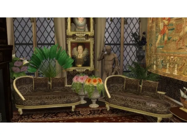 Maxis Match regalsims ANTIQUE CHAISE - The Sims 4 Custom Content