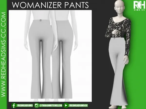 Alpha WOMANIZER PANTS - The Sims 4 Custom Content