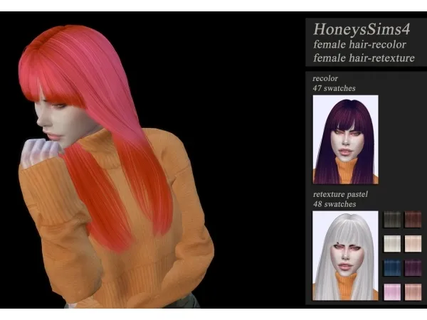Maxis Match HoneysSims4 RecolorRetexture Nightcrawler Mango requires mesh by HoneysSims4 - The Sims 4 Custom Content