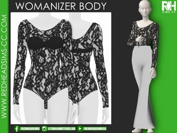 Alpha WOMANIZER BODY - The Sims 4 Custom Content
