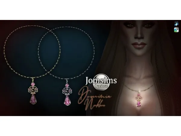 Alpha jomsimscreations Dominia necklace by jomsims - The Sims 4 Custom Content
