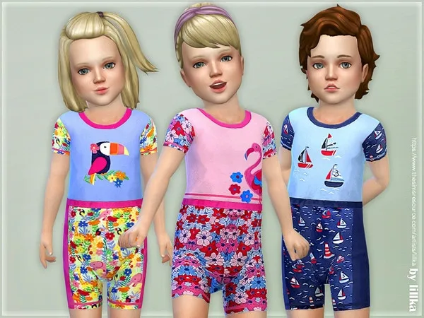 Maxis Match Swimming Suit for Toddler - The Sims 4 Custom Content