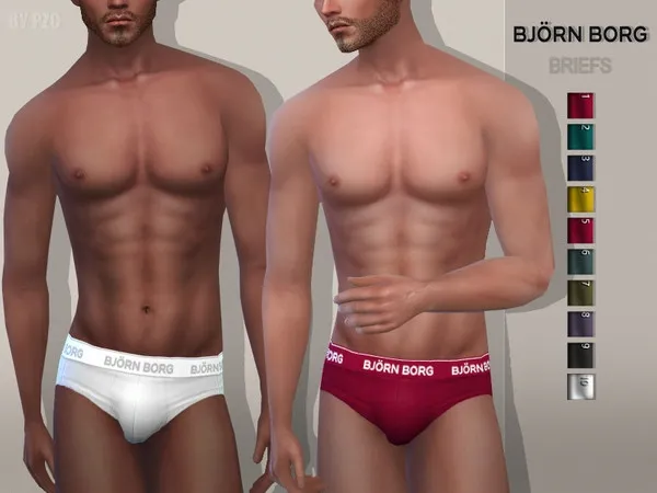Maxis Match Bjorn Borg Briefs - The Sims 4 Custom Content
