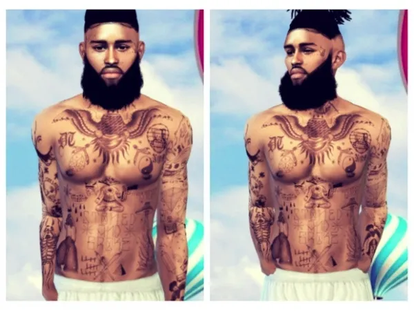 Mix melissasims4me stoner Tats - The Sims 4 Custom Content