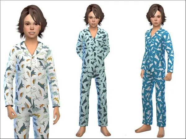 Alpha Pajama for Boys 01 Parenthood needed - The Sims 4 Custom Content