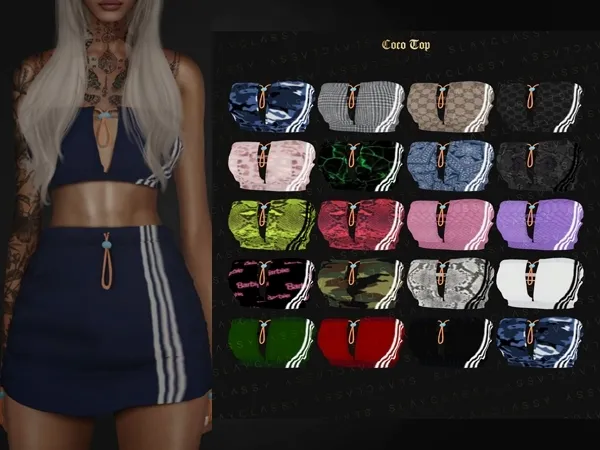 Alpha SlayClassy 108 Coco Top - The Sims 4 Custom Content