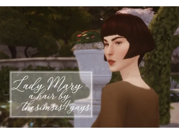 Maxis Match thesimsis4gays LADY MARY a 1920s inspired hair - The Sims 4 Custom Content