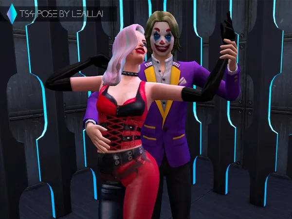 Alpha [ ] JokerHarley [pose pack] - The Sims 4 Custom Content
