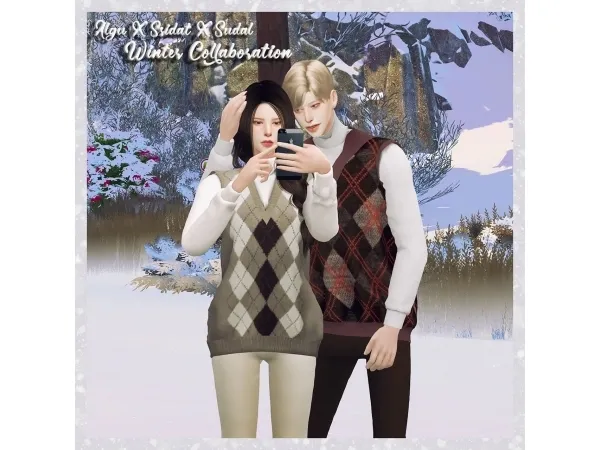Alpha [sudal] Winter Collaboration - The Sims 4 Custom Content