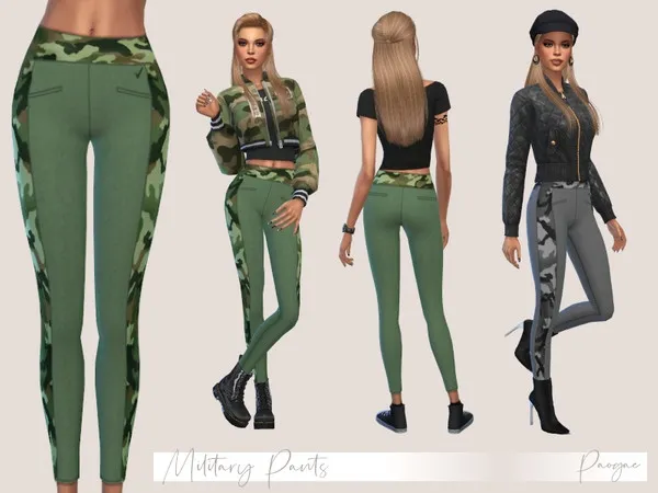 Maxis Match MilitaryPants - The Sims 4 Custom Content
