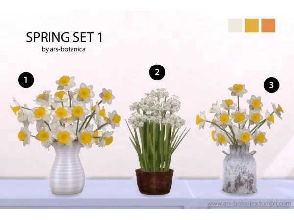 Alpha ars botanica Spring Set Part 1 - The Sims 4 Custom Content