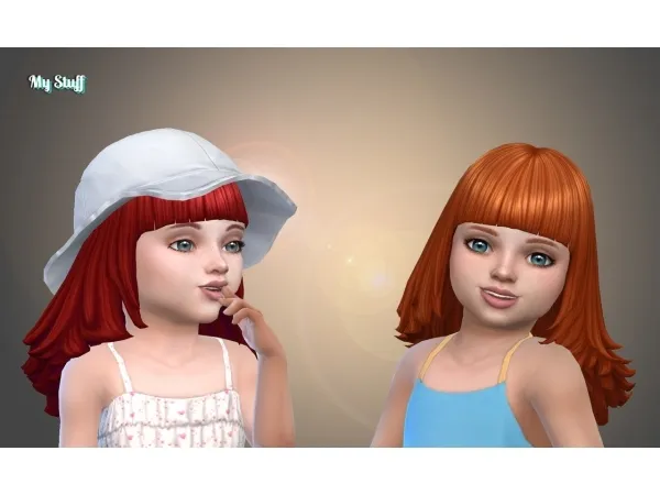 Maxis Match zurkdesign Hailey Hairstyle for Toddlers - The Sims 4 Custom Content