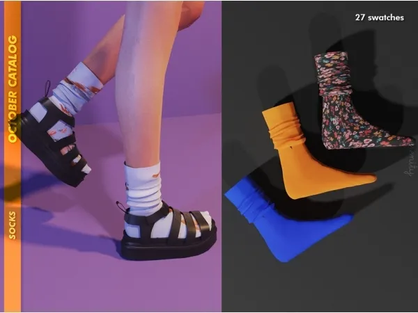 Alpha Socks - The Sims 4 Custom Content