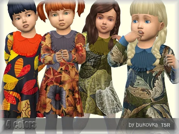 Alpha Dress Autumn - The Sims 4 Custom Content