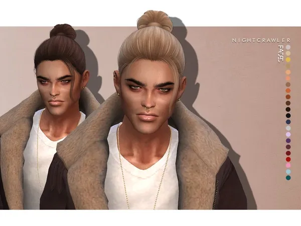 Alpha Nightcrawler Faded (HAIR) - The Sims 4 Custom Content