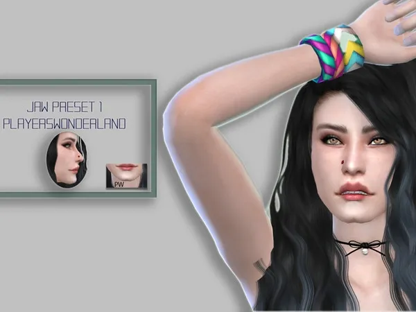 Alpha Jaw Preset 01 - The Sims 4 Custom Content