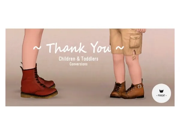 pixicat boots - The Sims 3 Custom Content
