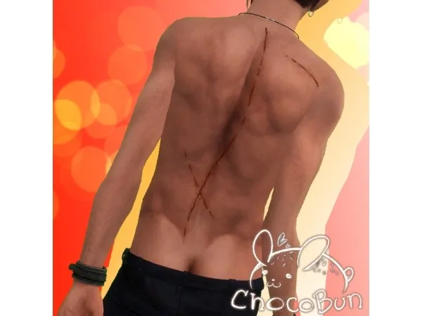 Alpha chocobunsims BODY SCAR 3 - The Sims 4 Custom Content