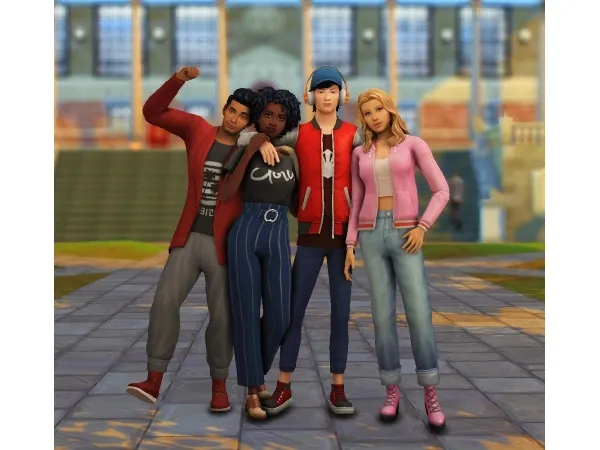 anotherplumbob:  College Students (CC Free Sims)