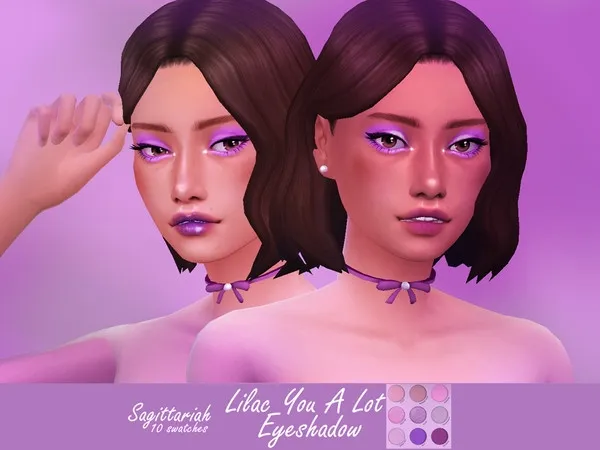 Alpha Colourpop Lilac You A Lot Eyeshadow - The Sims 4 Custom Content