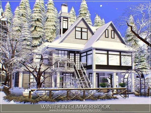 Maxis Match Winter In Glimmerbrook by MychQQQ no cc - The Sims 4 Custom Content