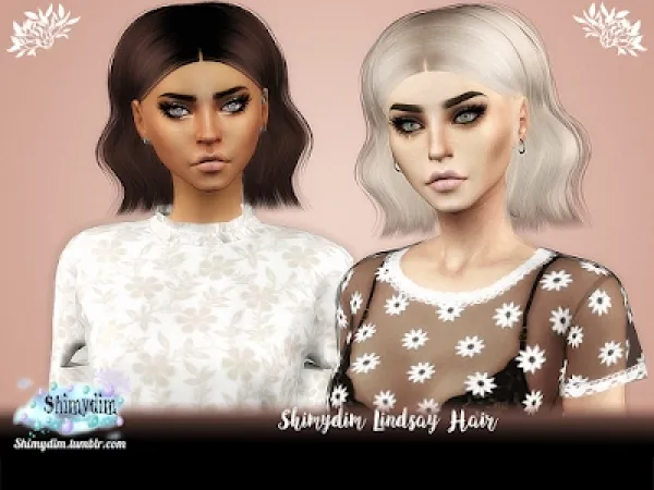 Alpha S4 Shimydim Lindsay Hairstyle Ombre DarkRoots Naturals Unnaturals - The Sims 4 Custom Content