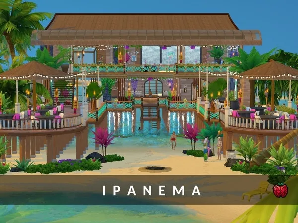 Alpha Ipanema bar NO by melanieapples - The Sims 4 Custom Content