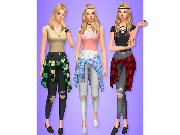 Alpha Whistle Skinnies - The Sims 4 Custom Content