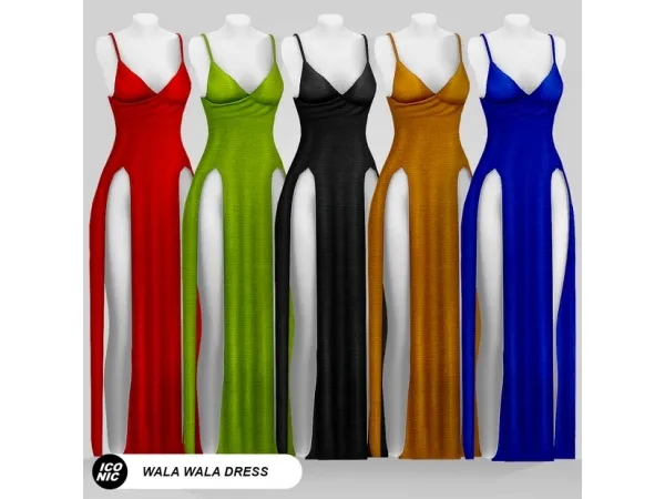 Alpha Wala Wala (Dress) by iconic - The Sims 4 Custom Content