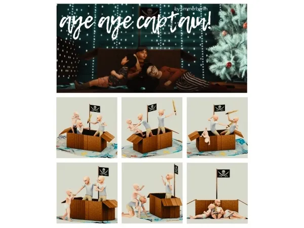 Alpha AYE AYE CAPTAIN by simsfinds - The Sims 4 Custom Content