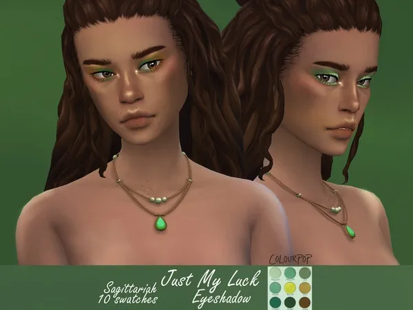 Maxis Match Colourpop Just My Luck Eyeshadow - The Sims 4 Custom Content