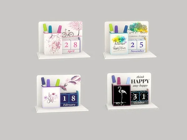 Twinkle Star Kidsroom Desk Accessories - The Sims 4 Custom Content