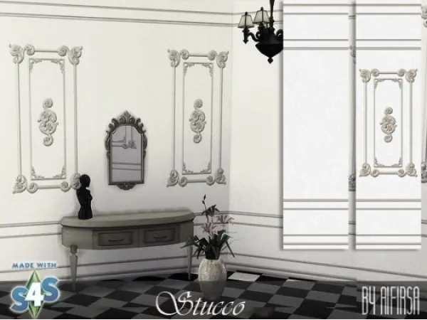Alpha Wall covering - The Sims 4 Custom Content