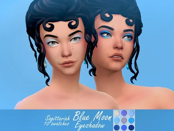 Maxis Match Colourpop Blue Moon Eyeshadow - The Sims 4 Custom Content