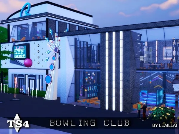 Alpha Bowling Club by LeaIllai - The Sims 4 Custom Content