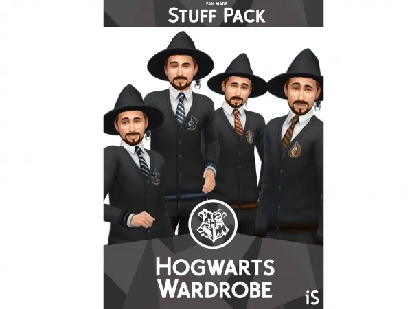 Maxis Match Hogwarts wardrobe Fan made stuff pack by iSandor - The Sims 4 Custom Content