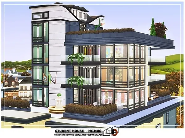 Alpha Student house PRIMUS by Danuta720 - The Sims 4 Custom Content