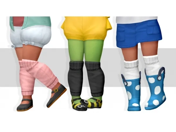 Maxis Match Toddler Leg Warmers by storylegacysims - The Sims 4 Custom Content